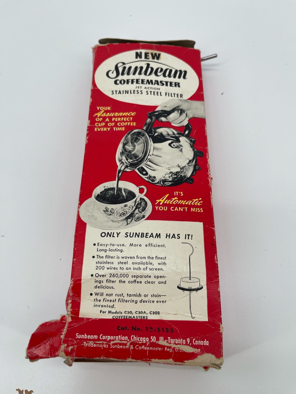 Sunbeam Red Coffee Percolator Filter Pack
